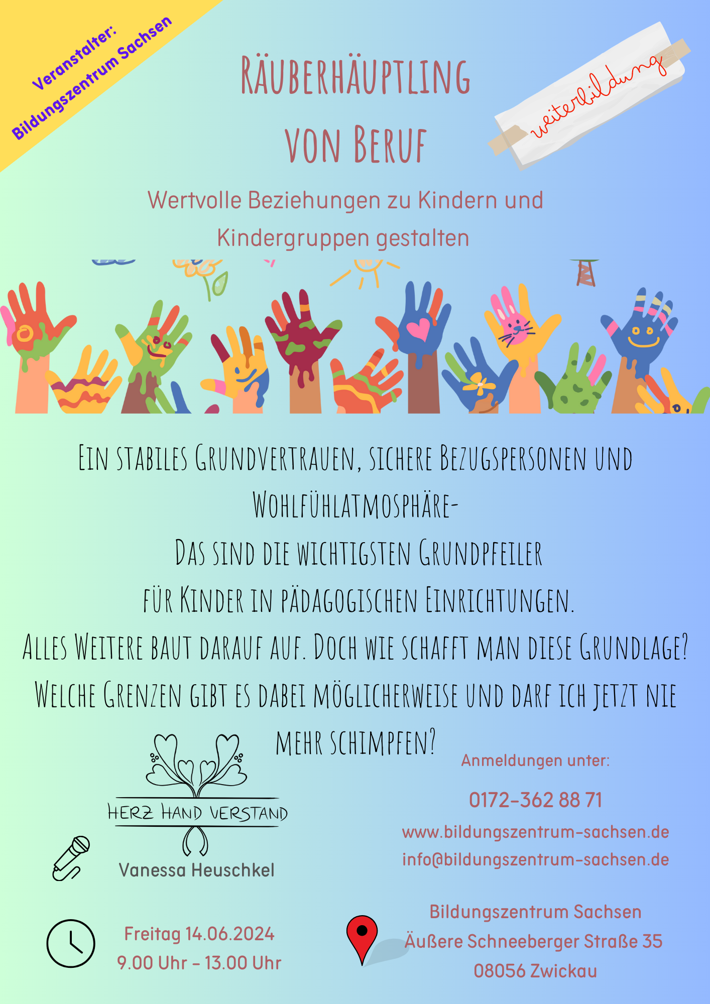 Verlosung im Landkreis Zwickau ! 3x für Kita's mit Kinder im Alter von 5 bis 12 Jahren.